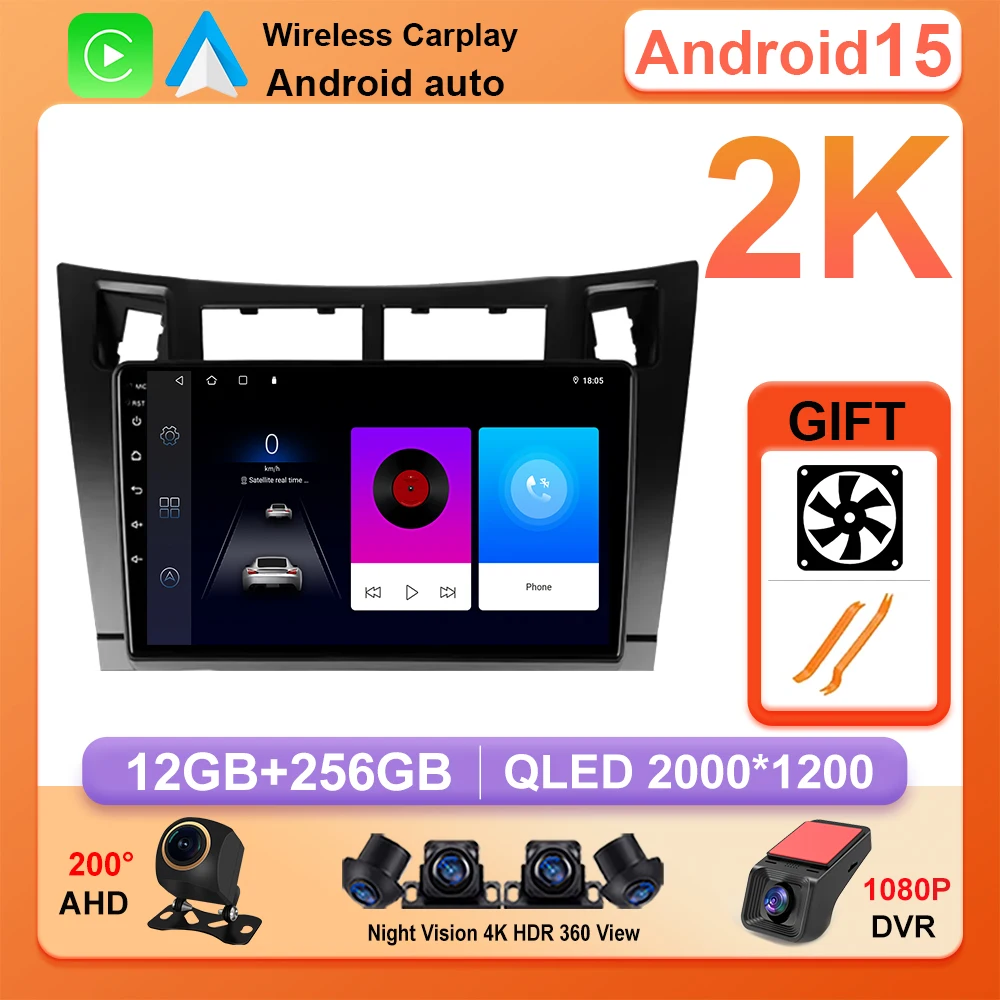 

For Toyota Yaris XP90 2005 - 2012 Car Radio Player Car Carplay Screen Autoradio Mirror Link Car Intelligent Systems Touch Screen