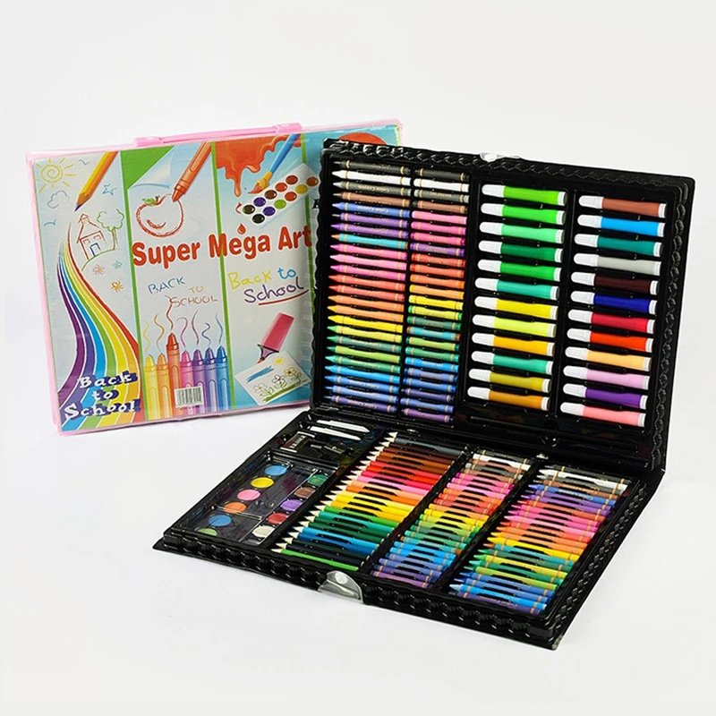 168 Pcs Art Set Watercolor Markers Crayons Water Pen Drawing Set Artist Painting Tools For Boys Girls Kids Birthday Gifts