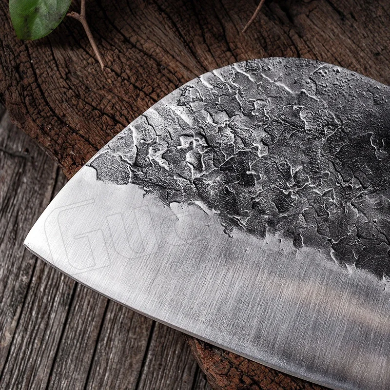 Handmade Forged Kitchen Knife Chef Butcher Knife High-carbon Bone Chopper Traditional Cleaver Meat Slicing Knife Cooking Tools