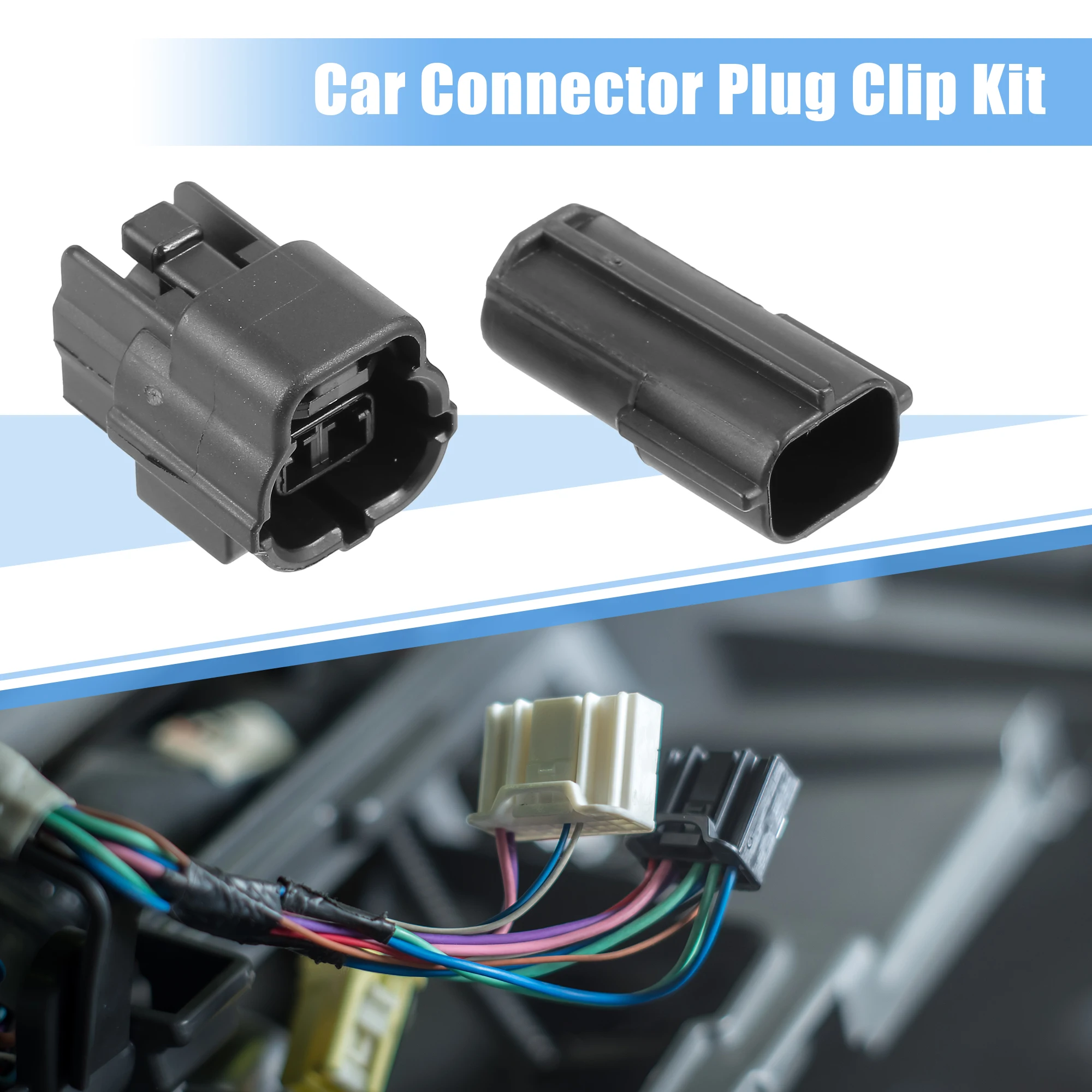 UXCELL 1 Set 2 Pin مجموعة توصيل مستشعر درجة حرارة الماء عالمية لشاحنة السيارة