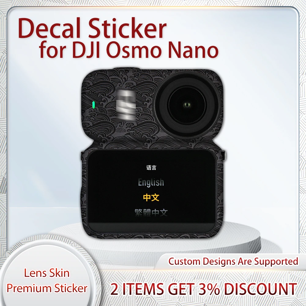

Decal Skin Nano Protective Film for DJI Osmo Nano Action Camera Skin Decal X1DII Cover Film Skin Wrap Covered