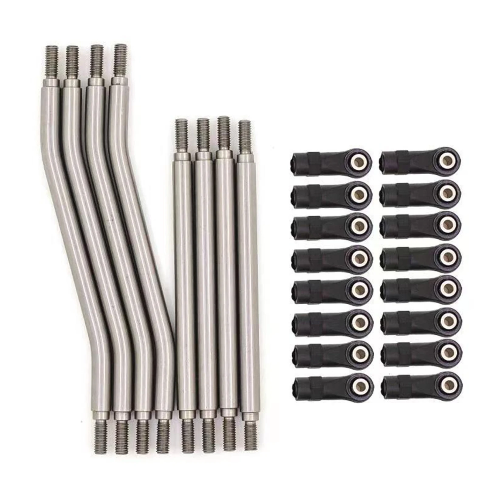 RC 1:10 318-324 мм регулируемая колесная база, звенья из нержавеющей стали, пластиковый стержень в разобранном виде, комплект для осевого Capra 1,9 UTB-AXI03004