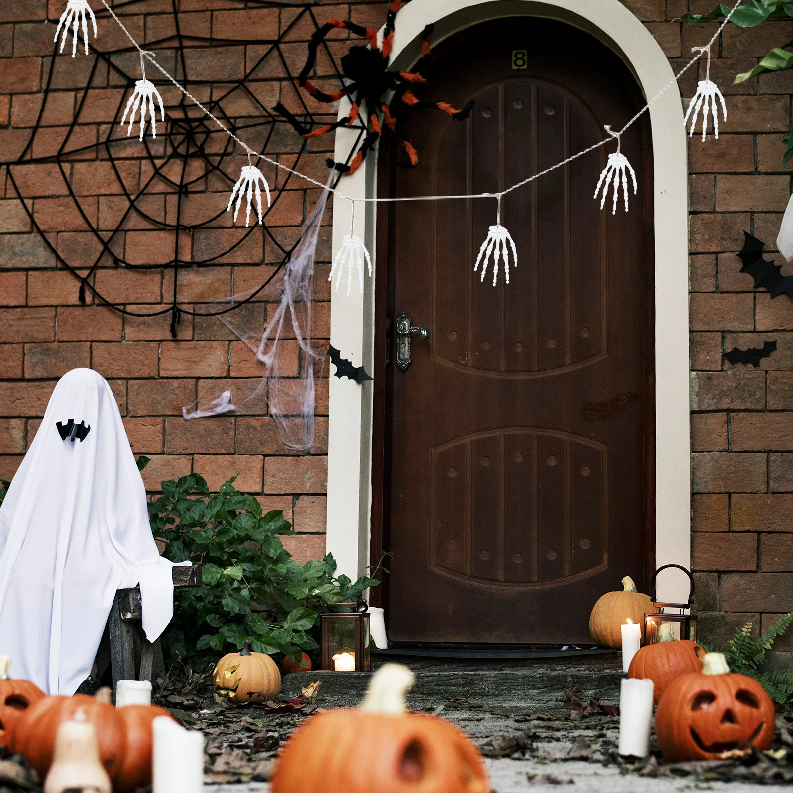

Halloween Skull Decoration Creepy Haunted House Decorations Home Festival Supplies Scary Outdoor Manual
