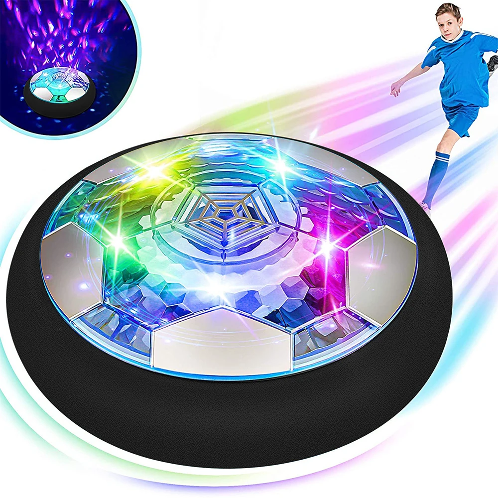 

USB-перезаряжаемый летающий футбольный мяч с LED-подсветкой и пенопластовым бампером, безопасная игрушка для игры в помещении для детей