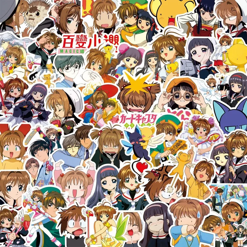 82pcs Cartoon Personality Card Captor Sakura Creative Doodle Decorative Stickers