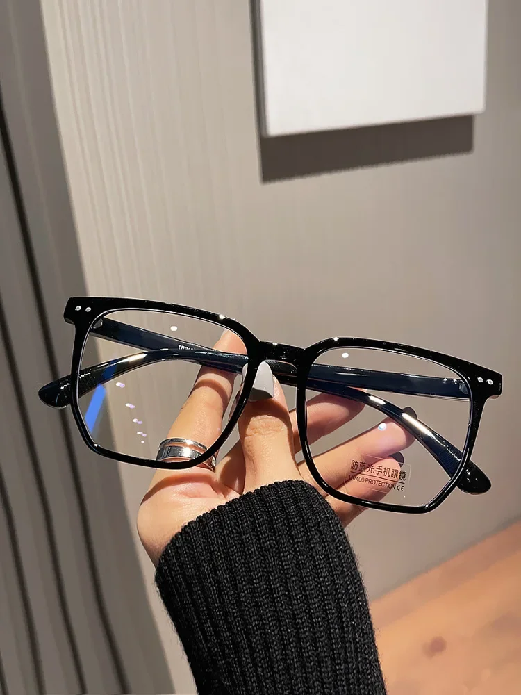 Runde Brillen transparente Computer brille Rahmen Frauen Männer Anti Blaulicht blockierende Brille optische Brille Brille – Detail 12
