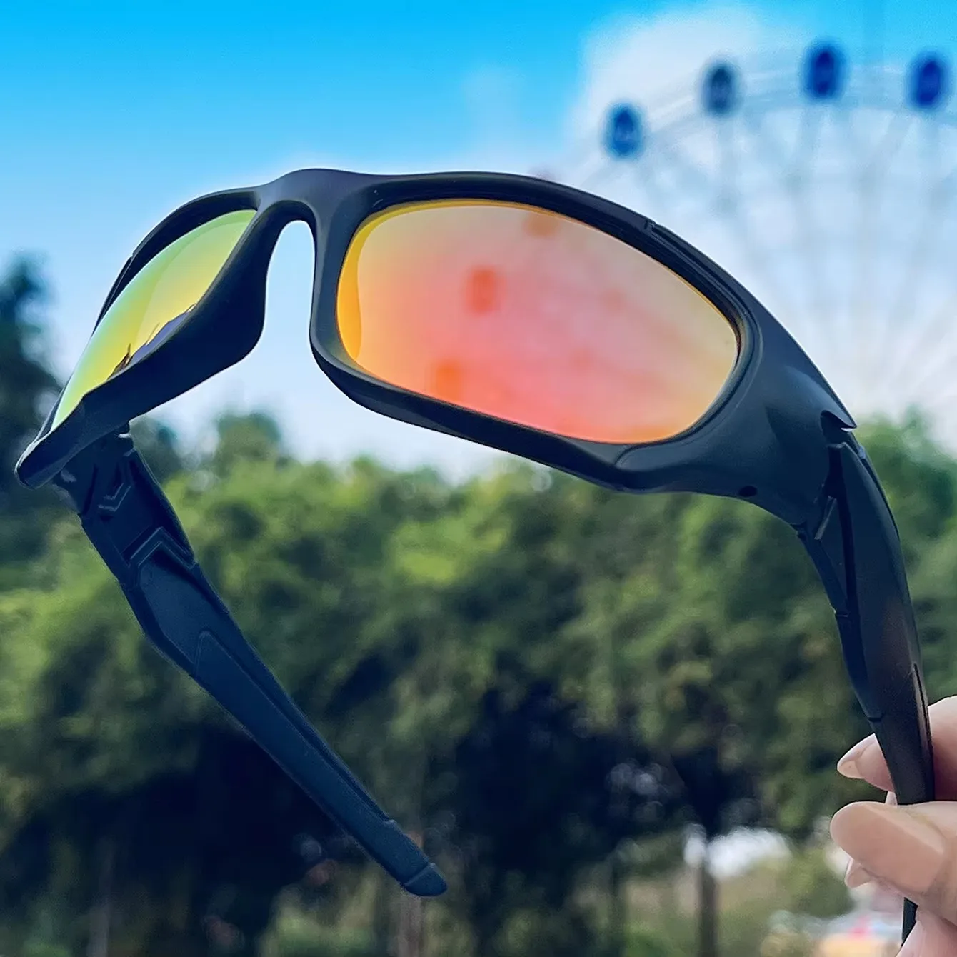 Polarized Sunglasses for Men Women Classic Camouflage Shades with UV Protection for Outdoor Driving Cycling Hiking Fishing