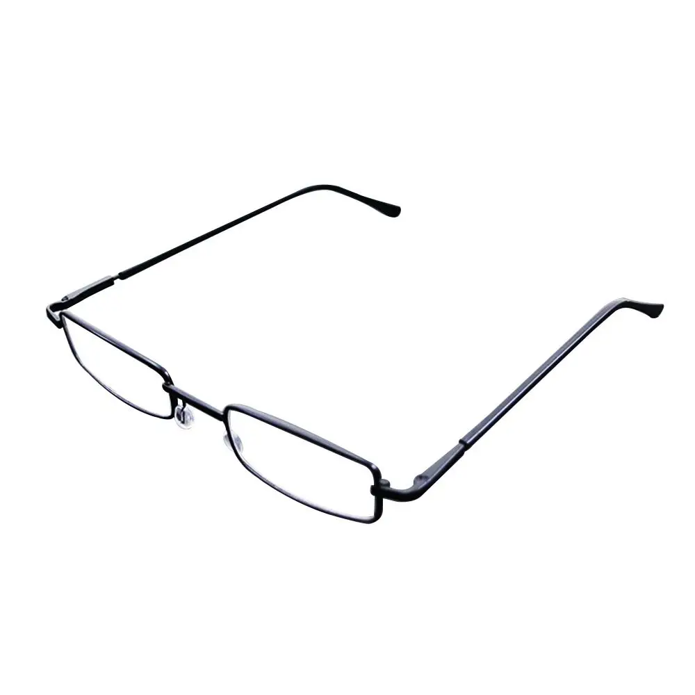 Portable Eye Protection Reading Glasses Ultralight Metal Presbyopic Eyewear Square Eyeglasses for Men Women