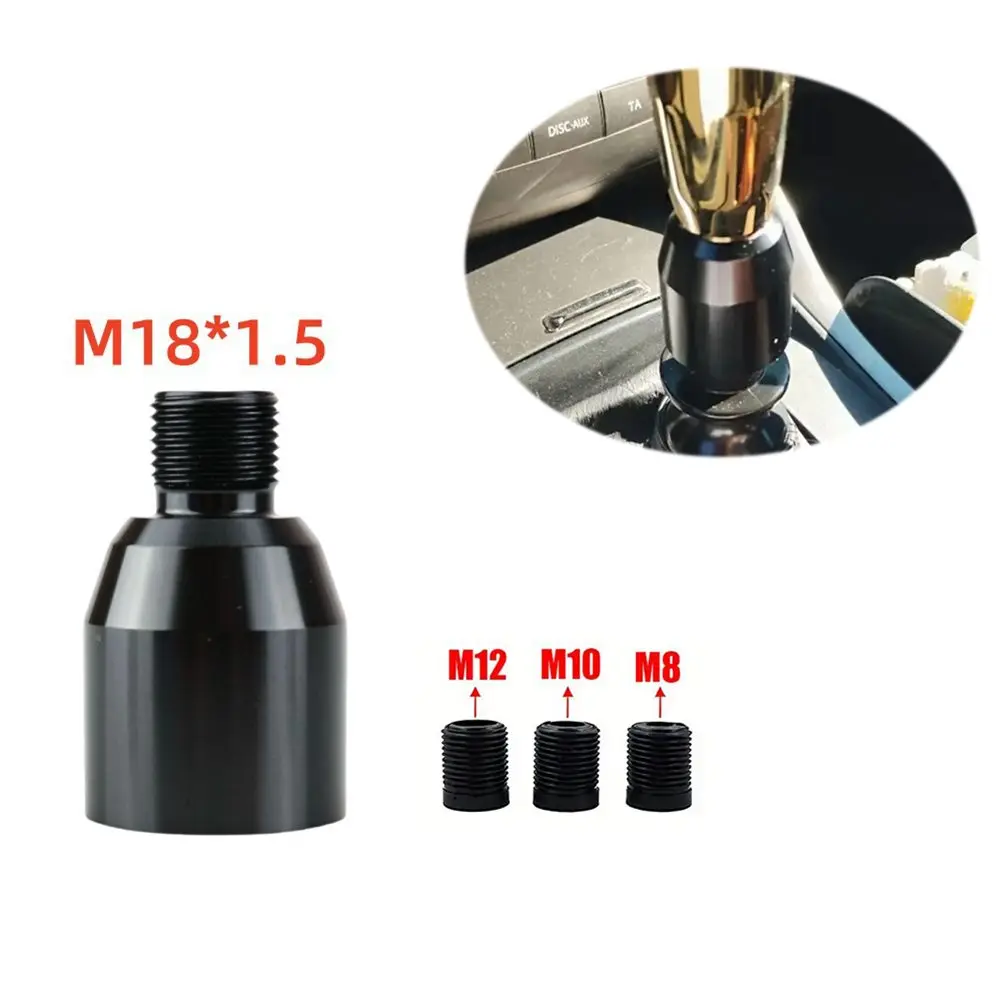 Lift Up Reverse Gear Shift Knob Aluminum Alloy Shifter Lockout Lever Adapter Black For Manual Transmission Cars view 4