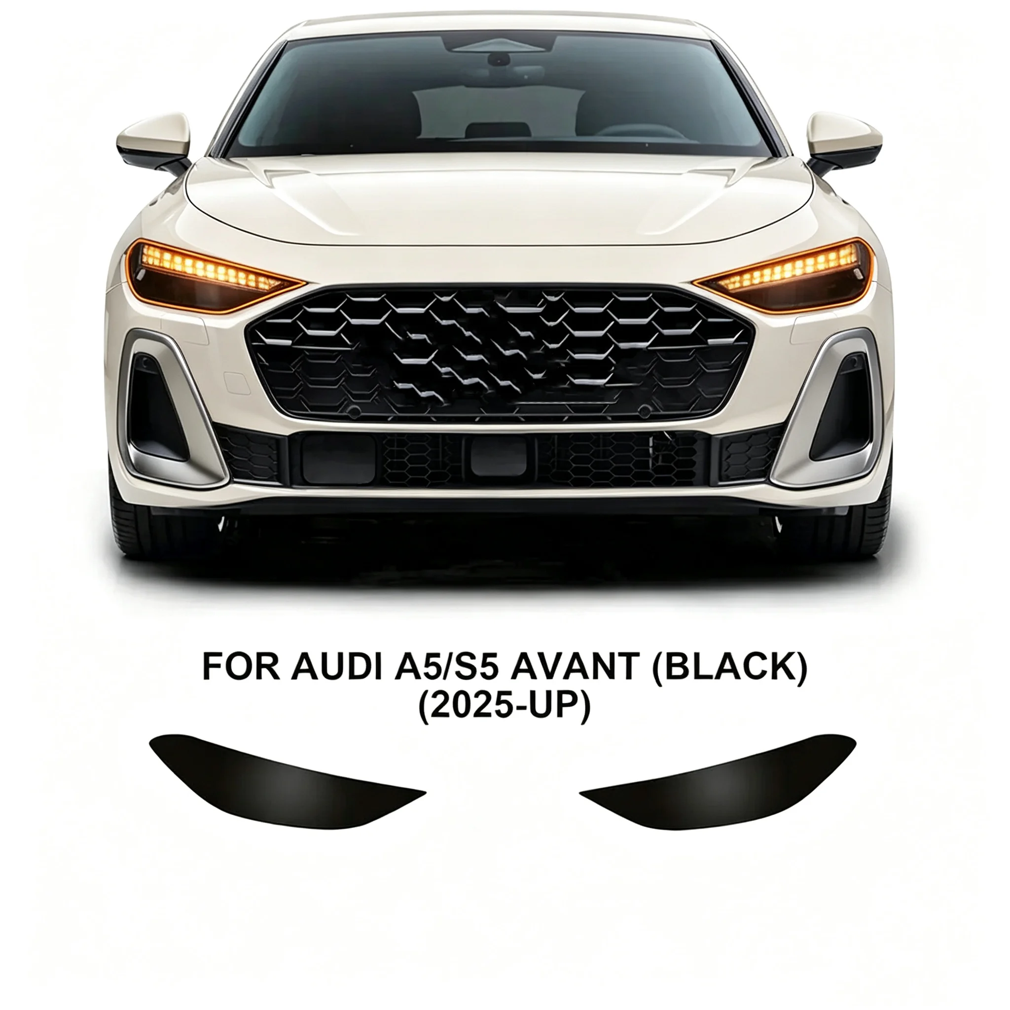 Headlight Film For Audi A5 S5 AVANT 2025 Headlight Rearview B Pillars Paint Transparent TPU Protection Film PPF Anti-scratch
