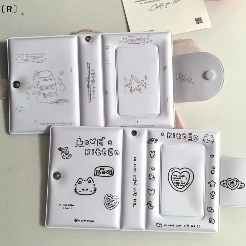 〔R〕3 Inch 32 Slot Photo Card Card Holder Kpop Binder Idol Postcard Lomo Card Photo Album Collector Card Binder Photocards - view 5