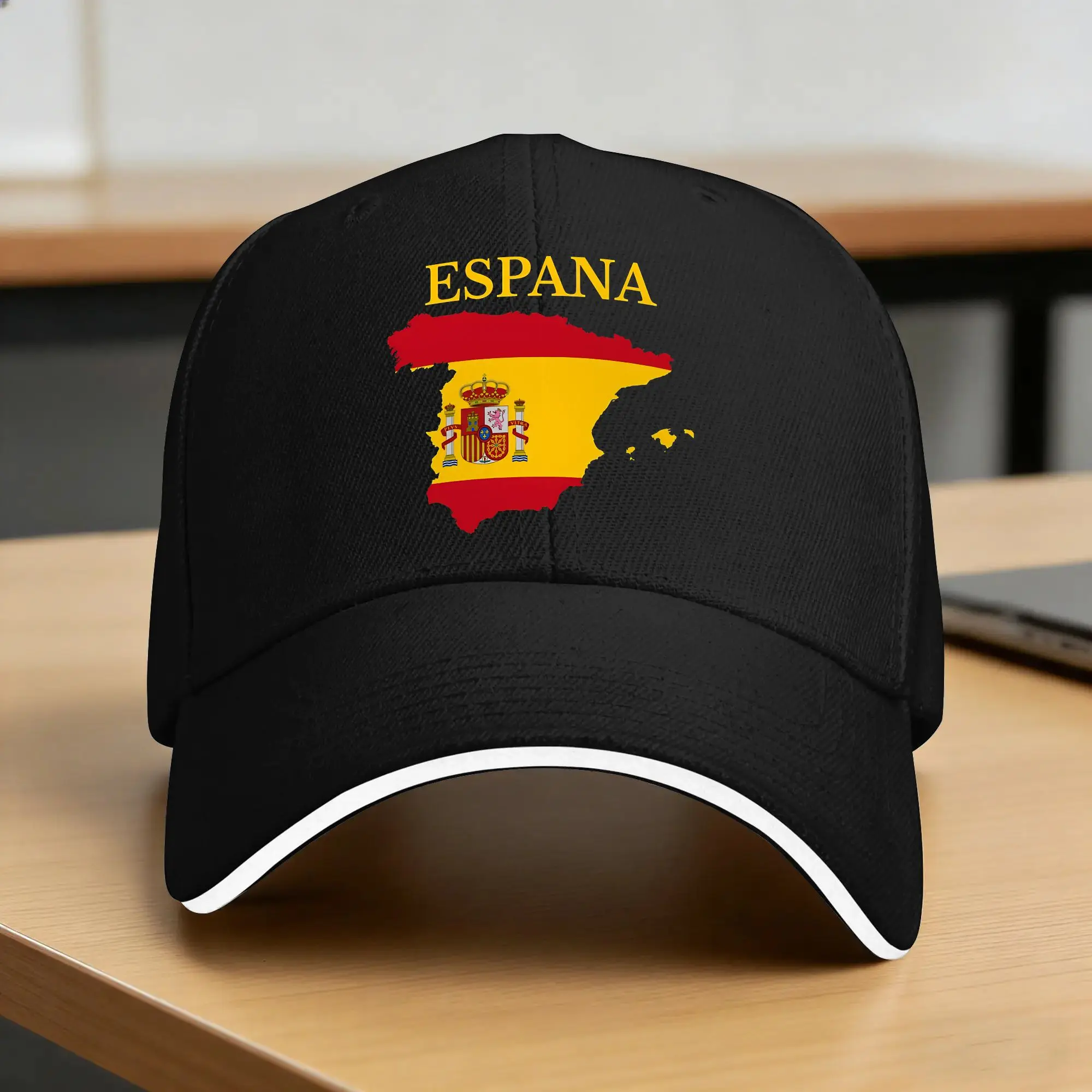 Espana Spain Map Flag Baseball Cap  Fashion Unisex Men Hip Hop Hats Sun Visor Design Tennis Skate Snapback Cap Gift