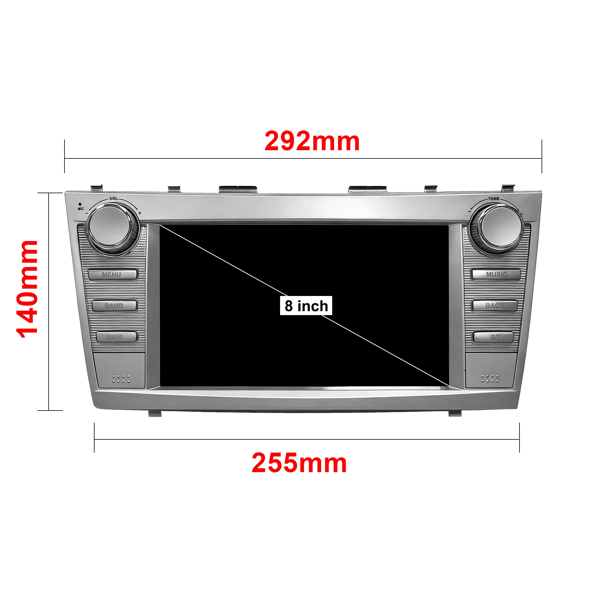 CHSTEK Android 14 CarPlay Car Stereo For Toyota Camry XV40 Aurion 2006-2011 GPS Navi Android Auto DSP WiFi Bluetooth RDS Radio view 6