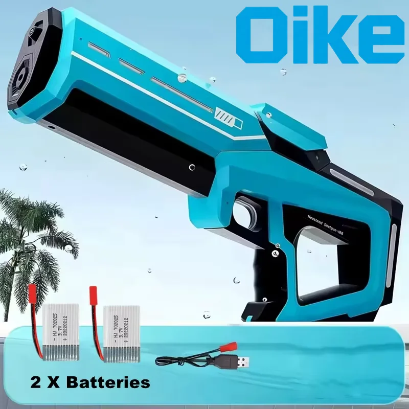 Elektrisch waterpistool speelgoed voor kinderen, volwassenen, automatische zuigwaterblaster, zomer buiten speelgoed, strand, zwembad, tuin spel - afbeelding 1