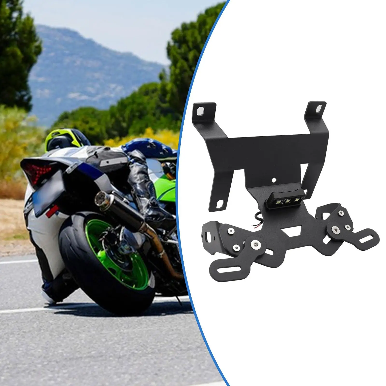 

Motorcycle License Plate Holder License Plate Light Bracket for CB250R