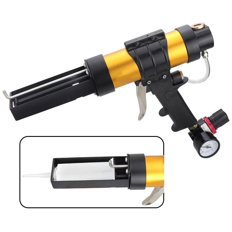 50ml 1: 1 Pneumatic Epoxy Gun Air Dual Caulking Gun Impression Mixing Dispensing Gun