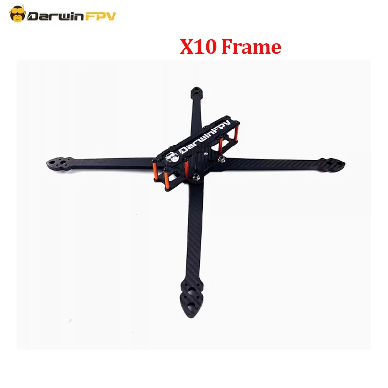 DarwinFPV X10 10 بوصة 410 مللي متر قاعدة عجلات 7.0 مللي متر سمك الذراع TrueX إطار من ألياف الكربون 10 بوصة لطائرة بدون طيار طويلة المدى FPV RC حرة