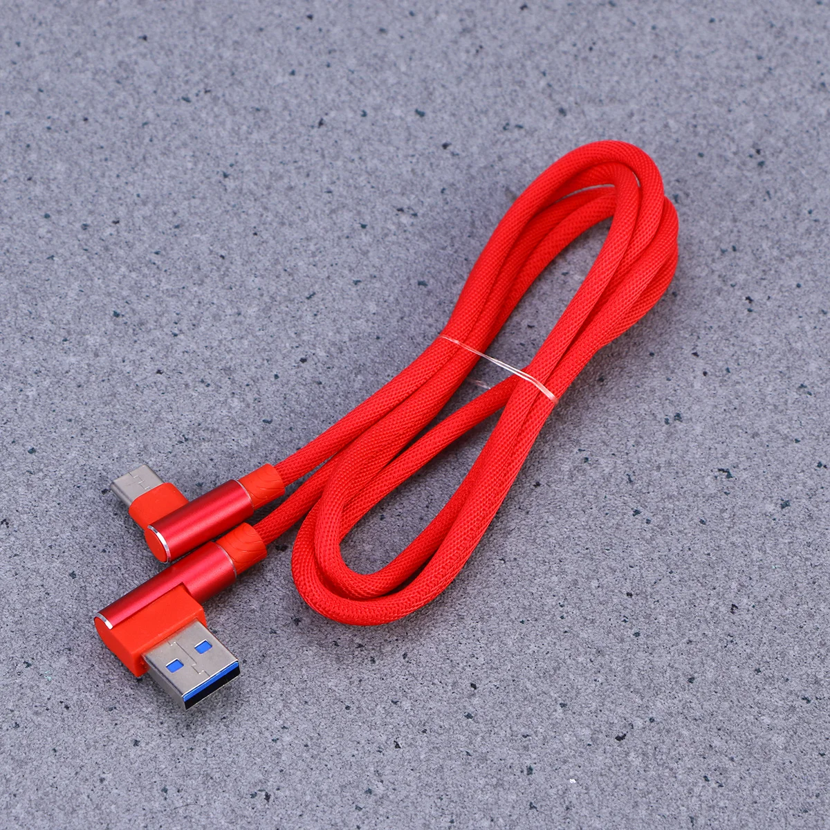 

Type-C Charging Cable 1M Right Angle Nylon Braided Fast Charging Usb C Cable For Pixel Red
