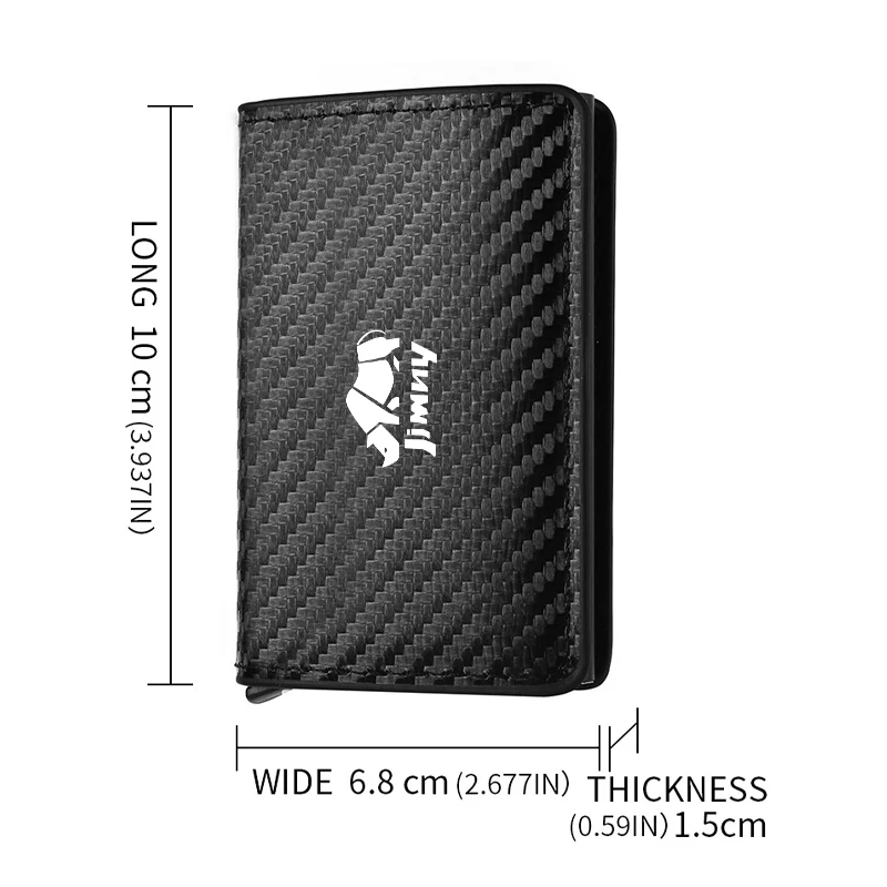 Car Rfid Wallets Automatic Pop-up Bank Credit Cardholder Case For Suzuki Jimny Swift Grand Vitara Ignis DZire Alto Baleno Spacia