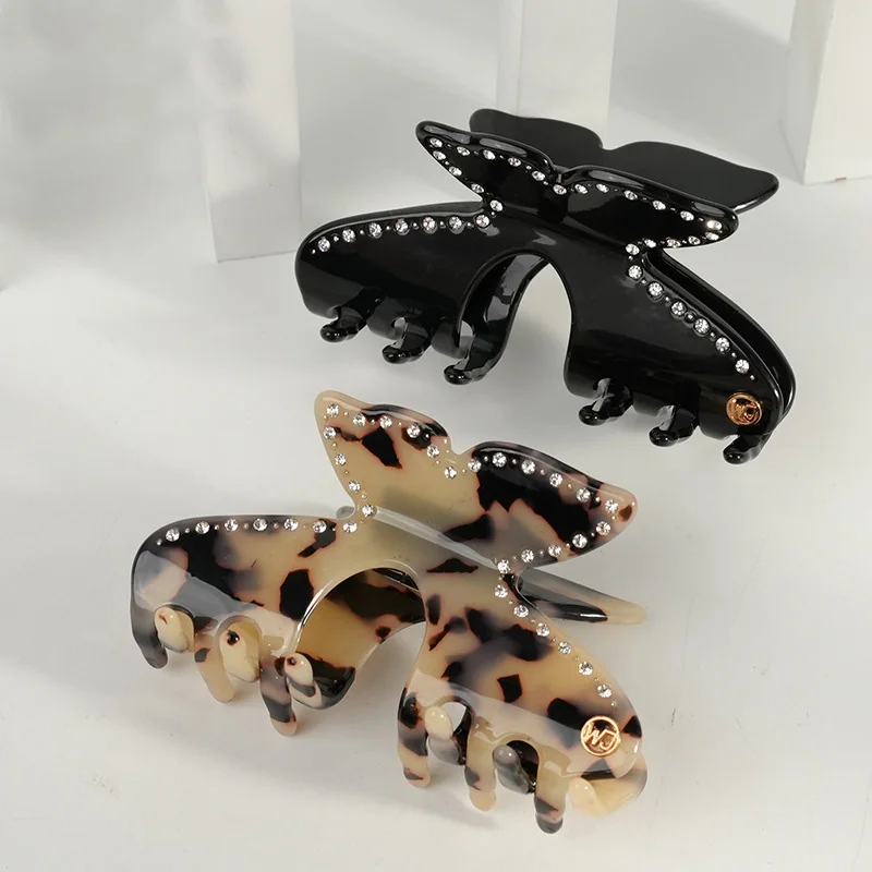 

Luxury Handmade Butterfly Hair Ornament Jewelry Accessory for Women Girls Fashion Hair Claw Clip, Tiara for Business Travel