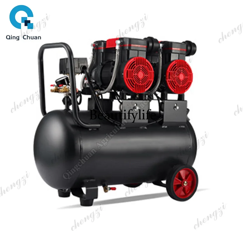 81Air compressor Woodworking Silent Air Pump Oil-free Silent Air Compressor  220V 30L High Power Air Pump