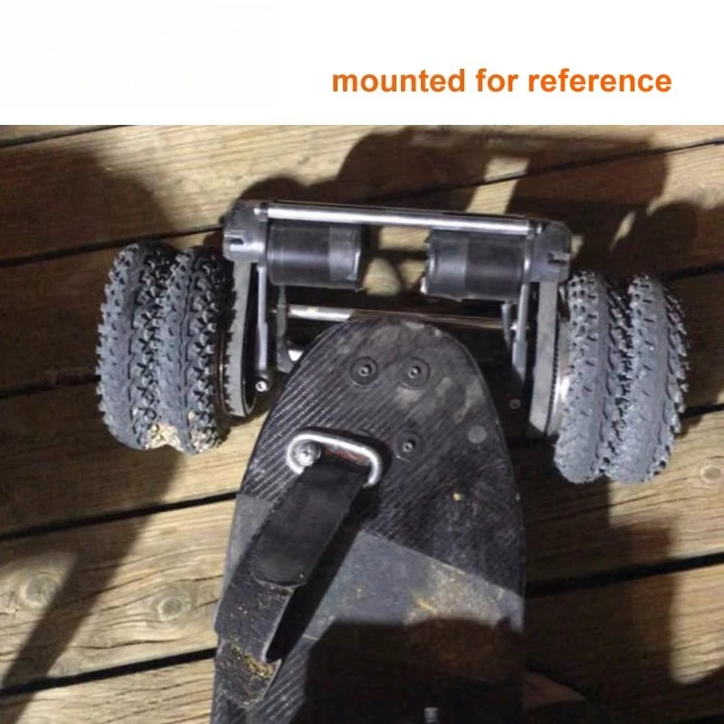 عززت 8 بوصة على الطرق الوعرة عجلات مزدوجة محرك كهربائي شاحنة قوس لوح التزلج الجبلي الكهربائي