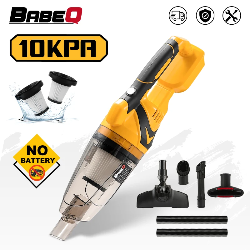 BABEQ Portable 10kpa Cordless Vacuum Cleaner Car Cleaning Tool 16kpa Household Industrial Electric Vacuum for Makita 18V Battery