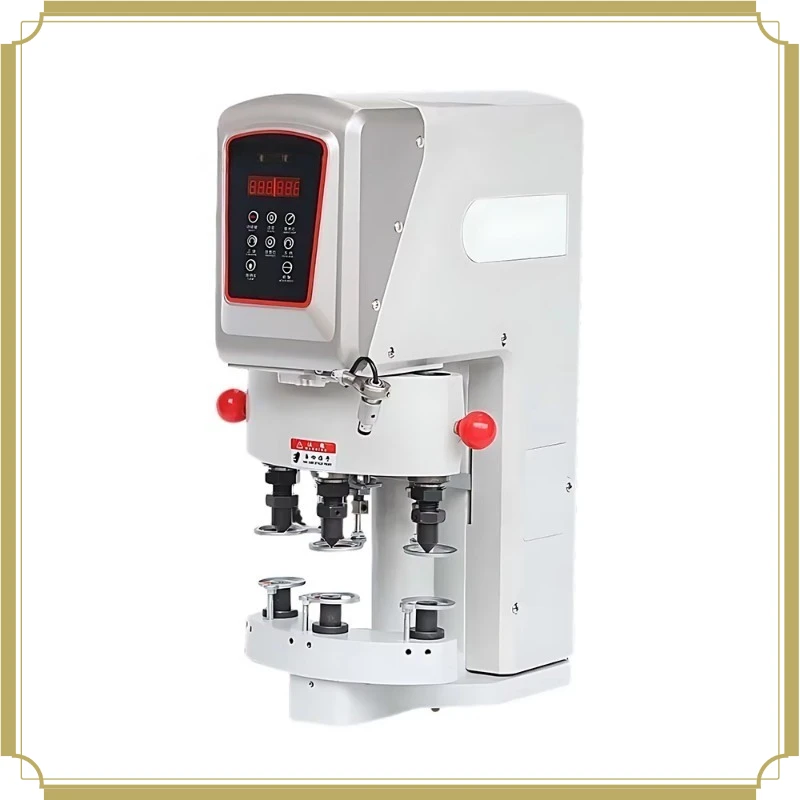 MC 838Q Electronic 3 Heads Servo Snap Button Attaching Machine, 90° Swing Angle, 550W, Without Flat Sewing Table