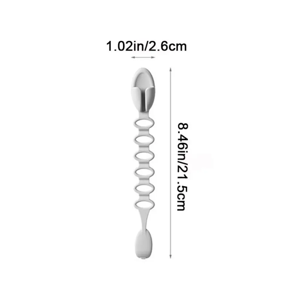 Soportes creativos para cables de extensión de silicona, autoadhesivos, color gris, gestión de cables, organizador de cables de datos Flexible para cocina, 3 uds.
