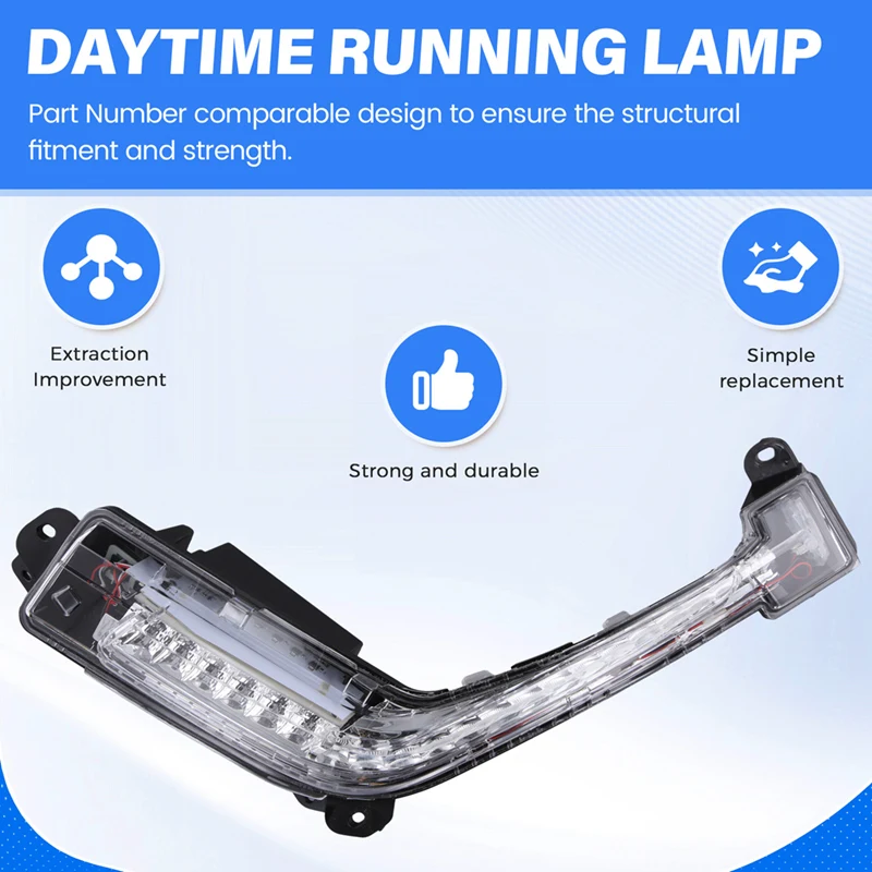 ●For Cc Convertible 2011 - 2014 Car Front BumperLED DRL Daytime Running Lamp Daytime Light Right 6208X4