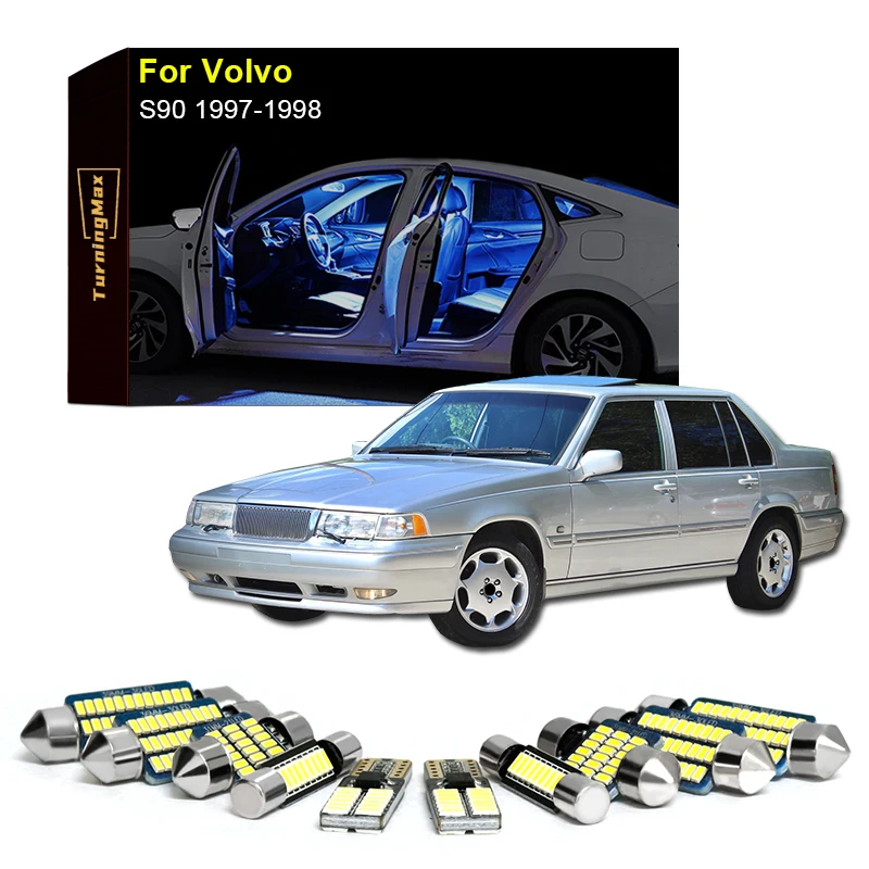 

Canbus Interior Lighting LED Bulbs Kit Package For Volvo S90 1997-1998 Dome Trunk Reading Map Lights Indoor Lamp Car Accessories