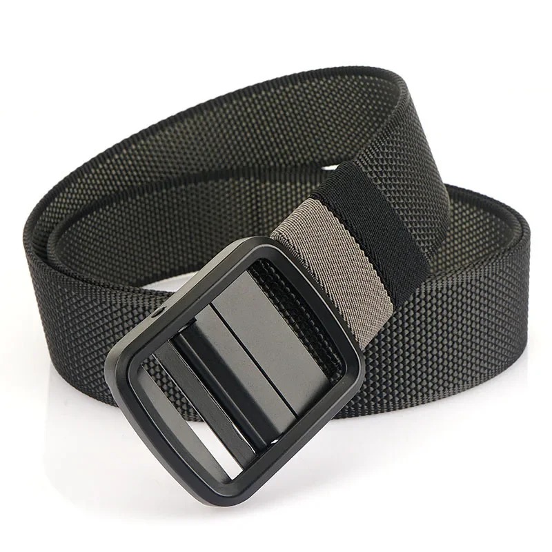 

Plus Size Breathable Quick Drying Double-sided Canvas Belt Dual Color Nylon Waistbands Versatile Rotatable Alloy Buckle Belt