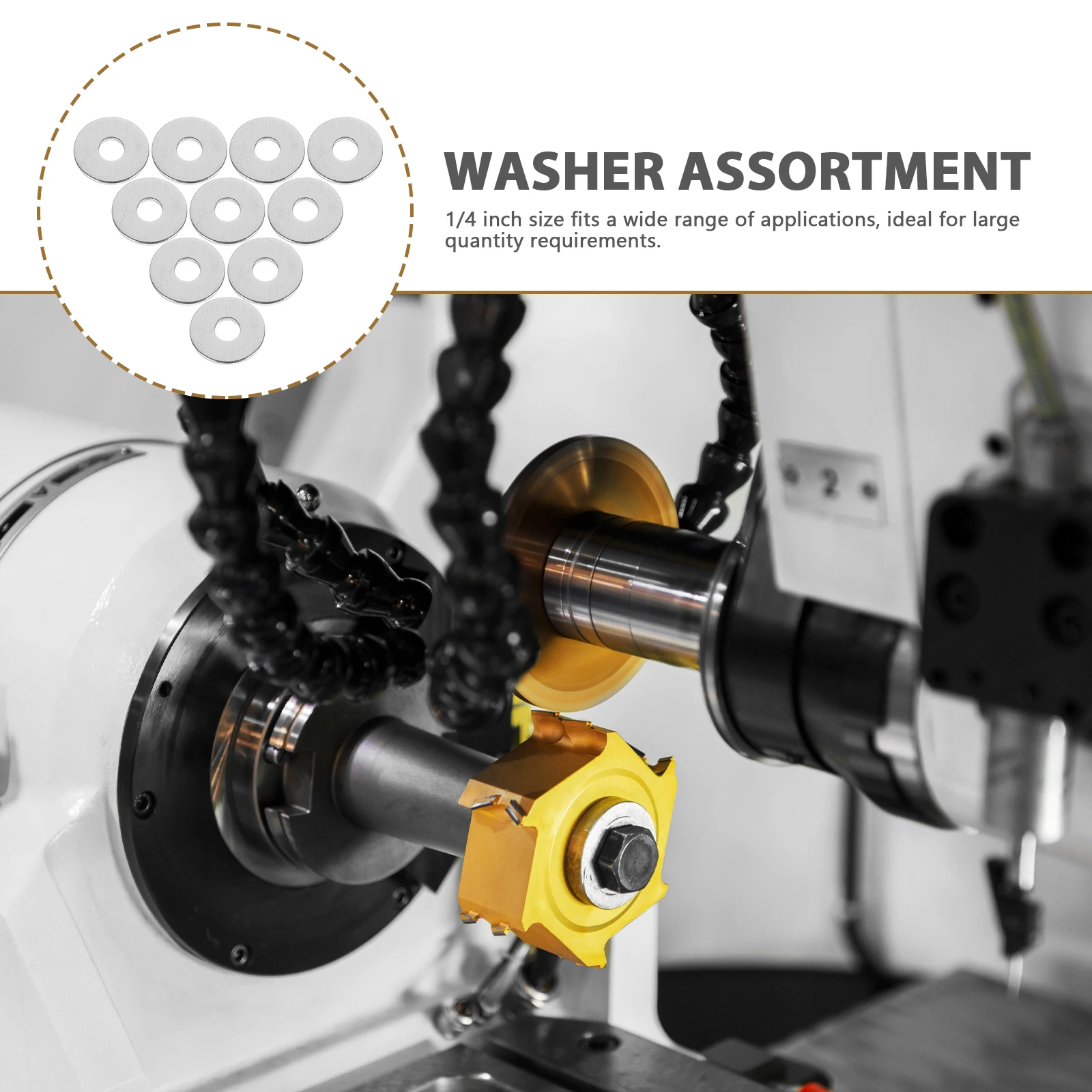 

100pcs Stainless Steel Flat Washers 304 Metal Washers For Screws Bolts Fasteners Repair Durable Washer Set Assortment Kit