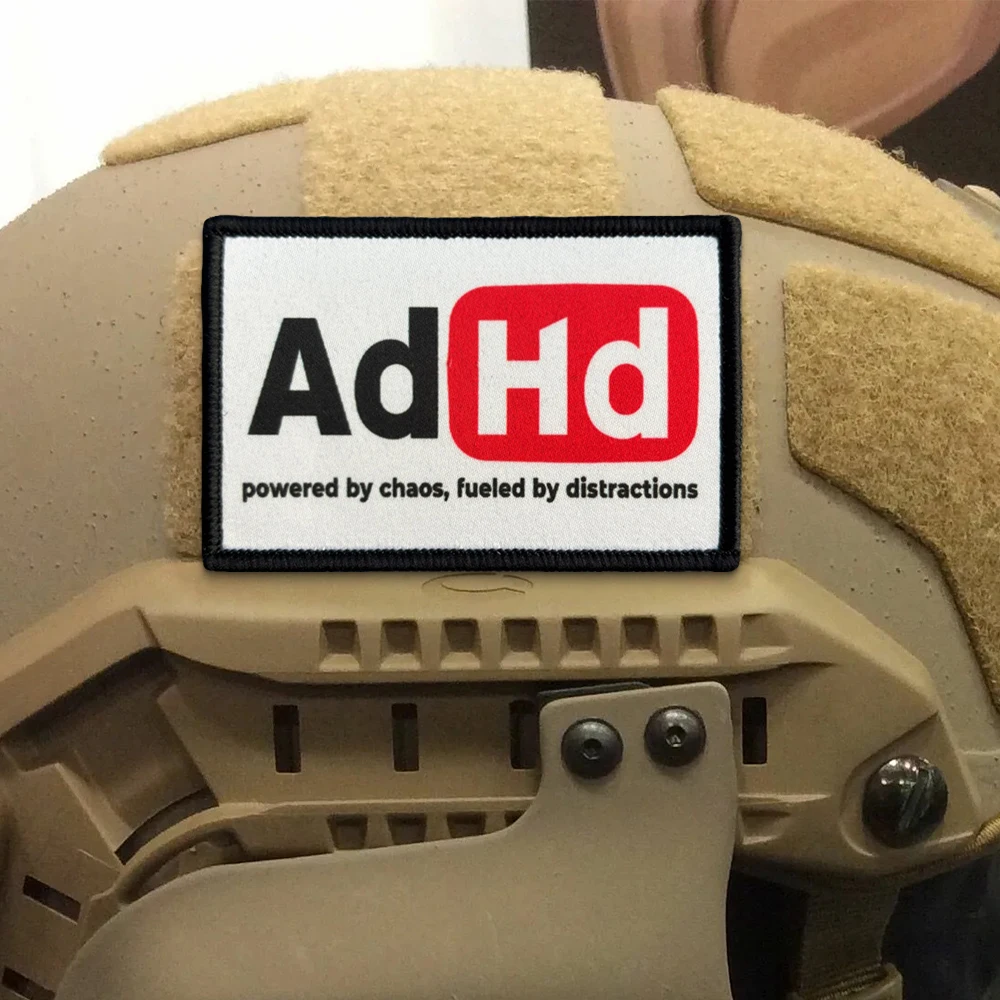 Parche táctico ADHD con cierre velcro – Para chaleco o mochila - imagen 2