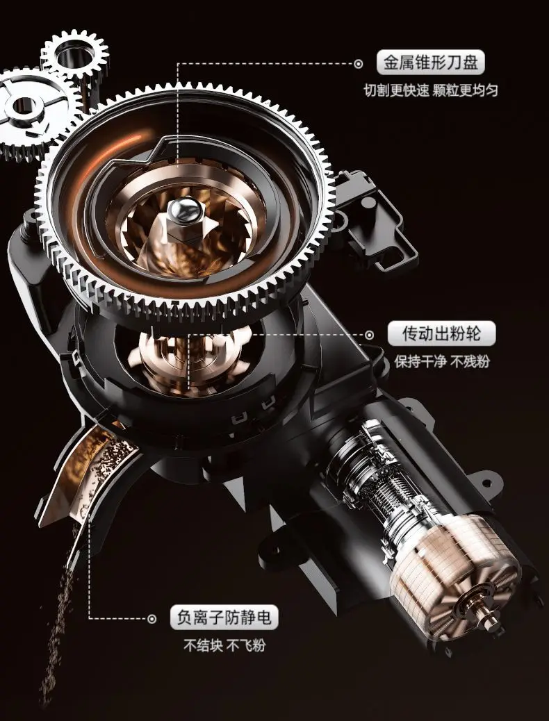 커피 머신, 이탈리아산 전자동 가정용 소형 우유 거품 분쇄 통합 기능