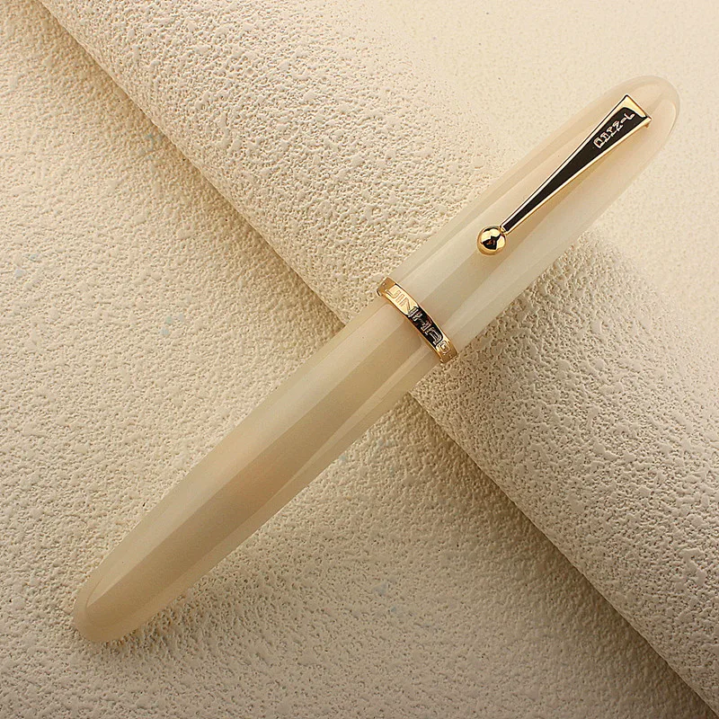 Heartbeat Nib! Jinhao 9019 Fountain Pen #8 Ivory Big Size Resin Office Writing Pen with Large Converter Writing Gift