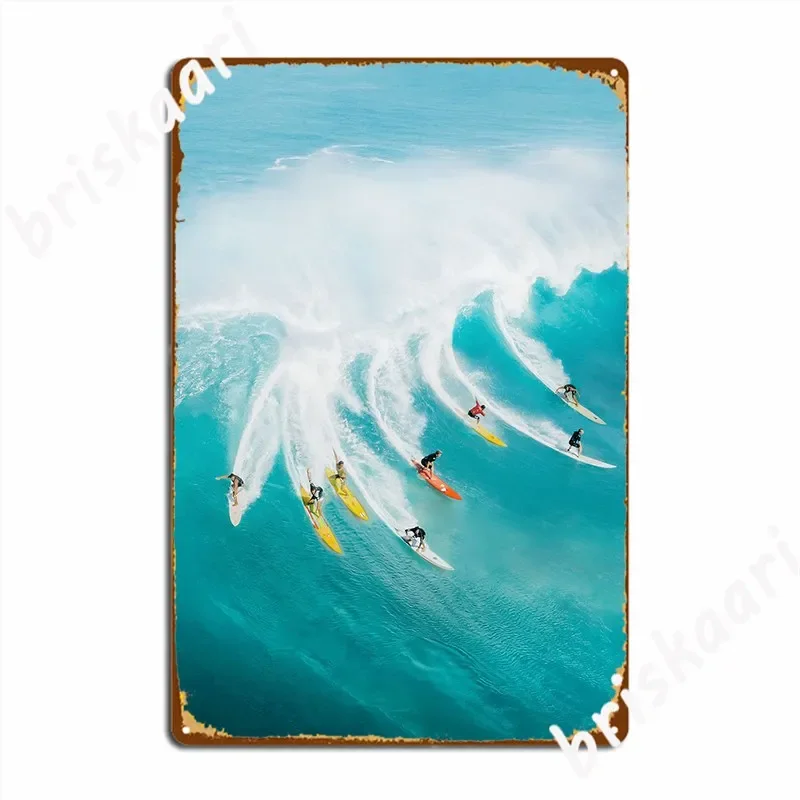 Lets Surf Poster Metal Plaque Wall Pub Living Room Decoration Wall Plaque Tin Sign Posters