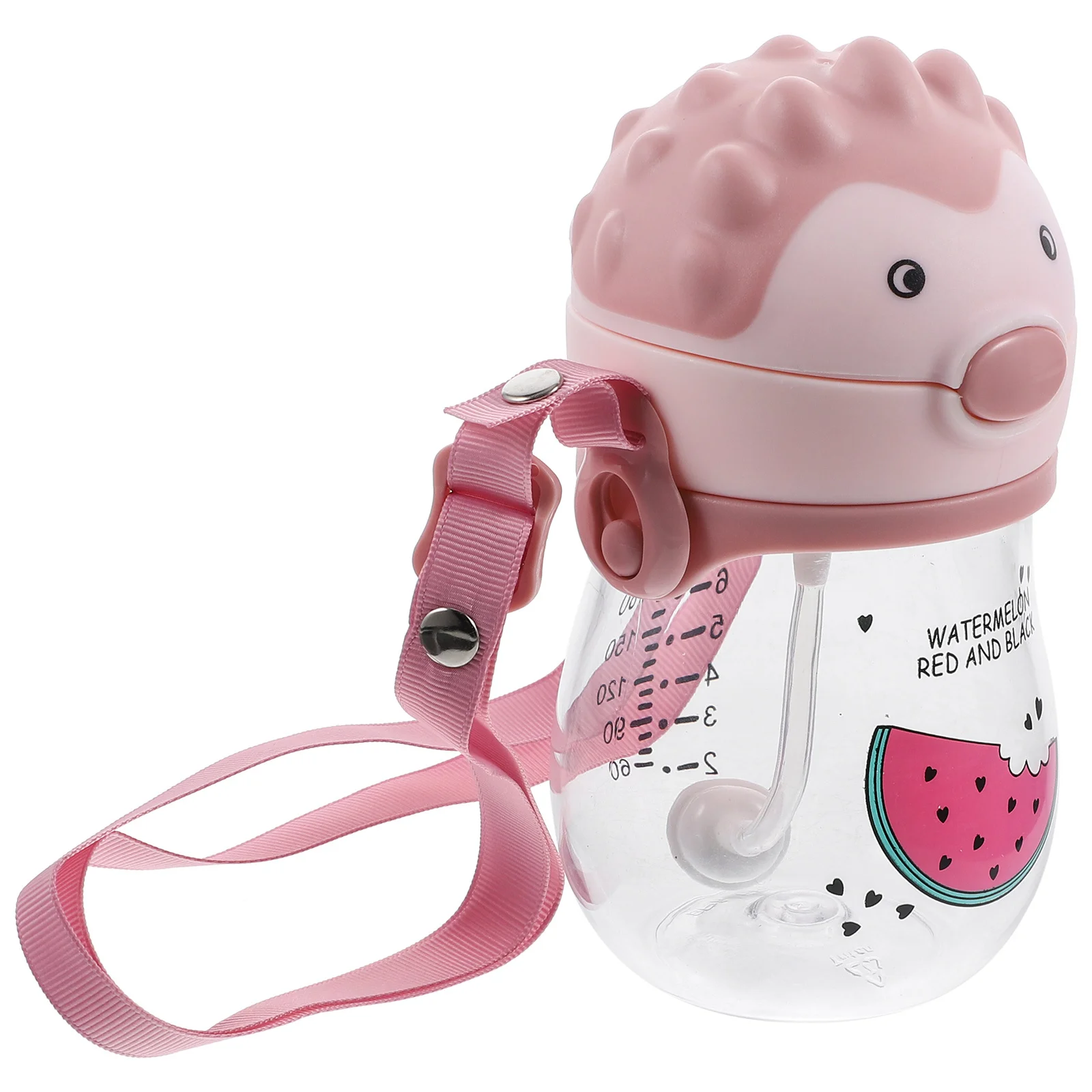 

1 шт., детская соломенная чашка, мультяшная бутылка для воды со шнурком, анти-джой, прозрачная мерная чашка для малышей, тренировочная чашка