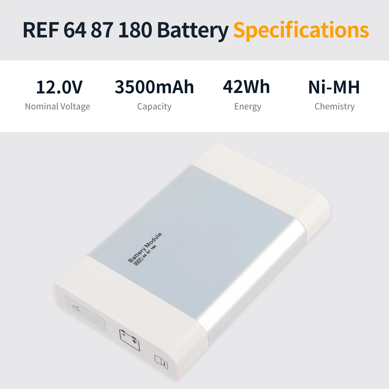 LUSONBAY 12V 42WH REF 6487180 Replacement Battery For MAQUET Siemens Maquet Servo-i Servo-s Ventilator System (6487180) OM11365