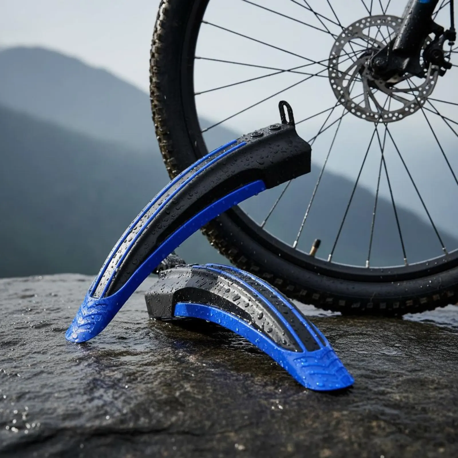 

Mountain Bike Mudguard Set Long-Lasting PP Material Bike Mudguard Set Spray Guard High Strength Cycling Gear Lightweight