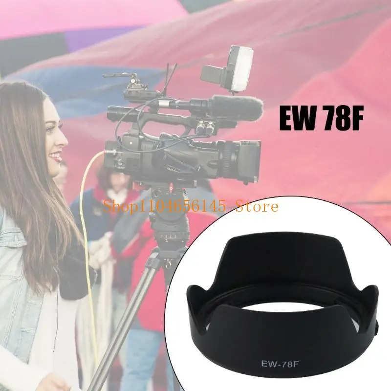 652F Quality Lens Hood For RF24-240mm F4-6.3 ISUSM Camera Reversible Lens Shade, Allows 72mm Filter Usage Protect Shade