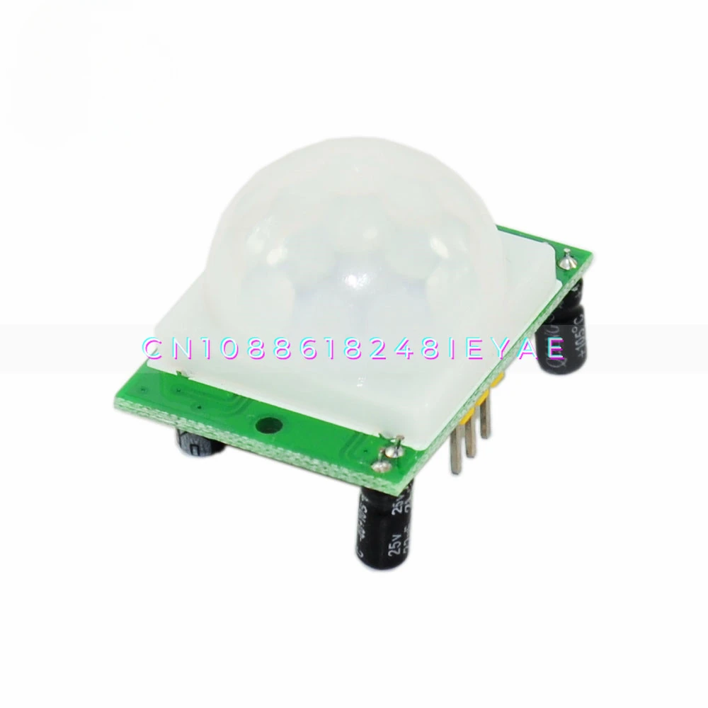 HC-SR501 Human Body Infrared Sensing Module, Pyroelectric, Sensor, Imported Probe, Green Board