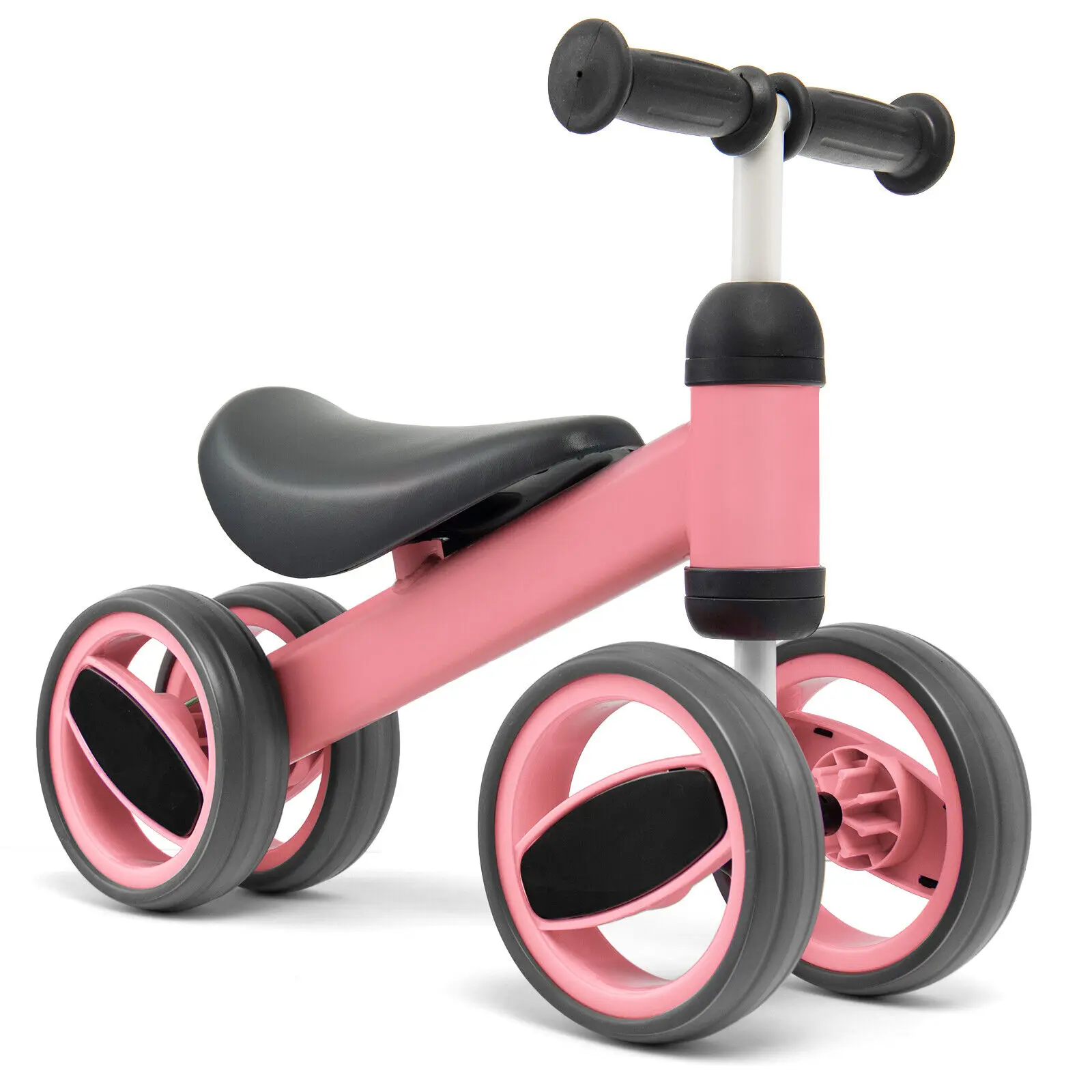 Babyjoy Baby Balance Bike Toddler Riding Toys w/ 4 Wheels Pink