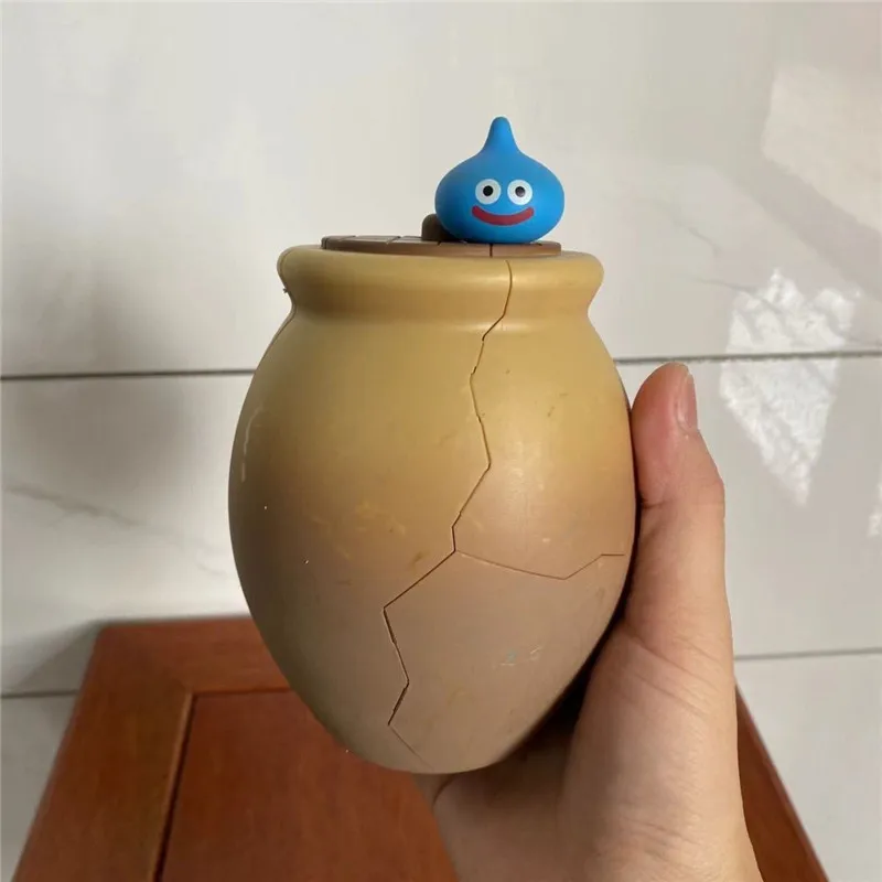 15cm cartoon dragon quest slime coin jars action figure Dolls PVC collection Rocket model toy