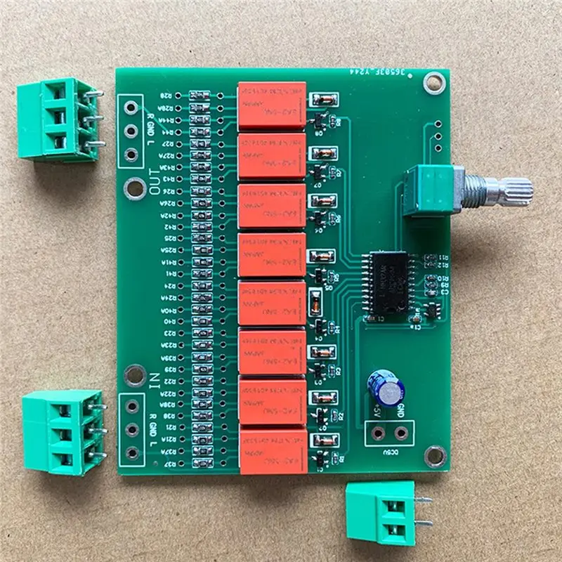 5V DC Voltage Fever Volume Control Board Relay Volume Control Board,DIY Hi-Fi Audio Preamp Attenuator Relay