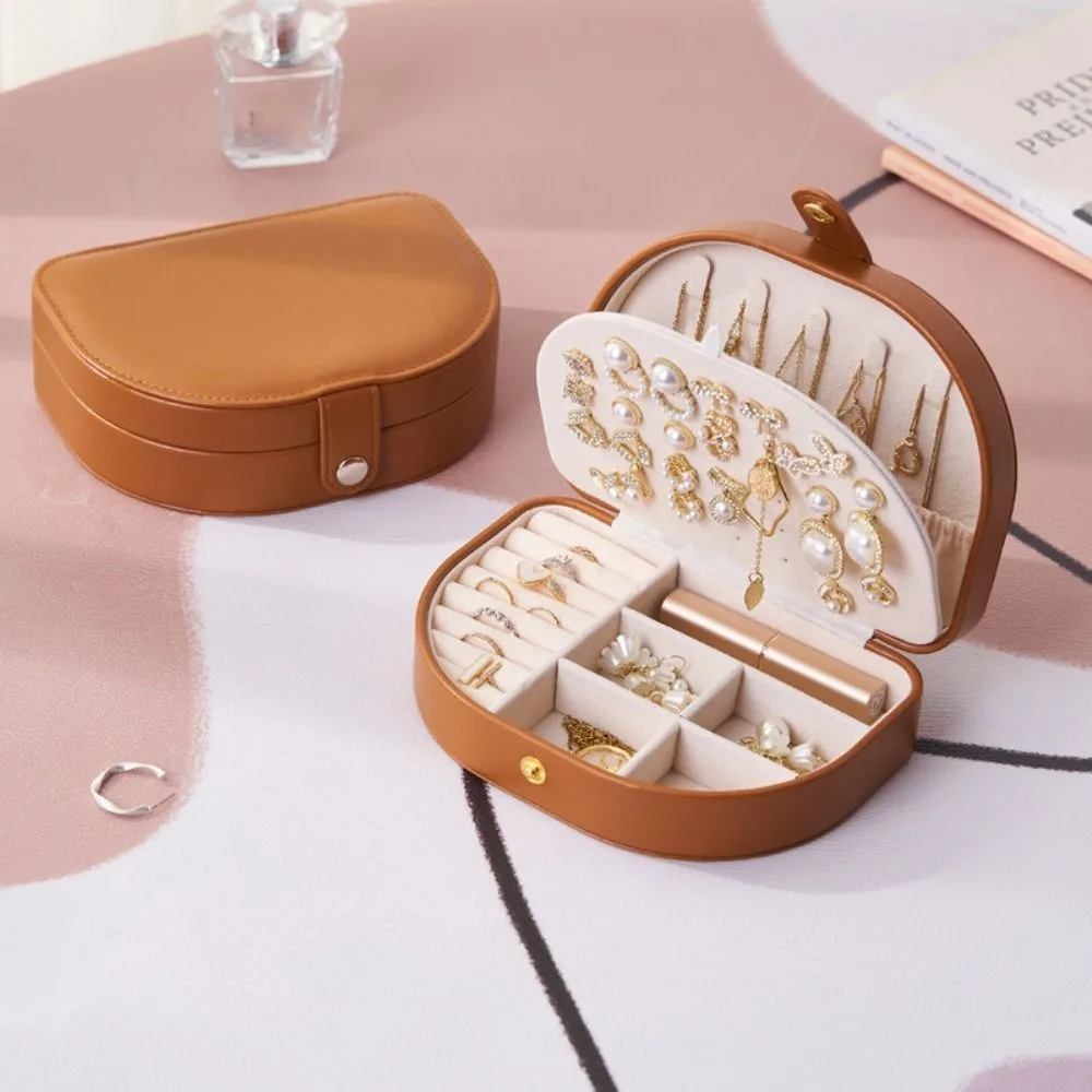 

PU Leather Jewelry Packing Bag Rings Necklace Large Capacity Jewelry Display Box Bracelet Organizer Earrings Storage Case
