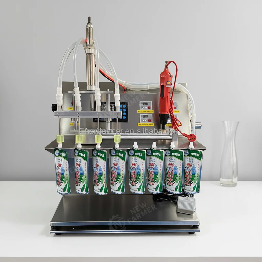 Automatic Bag Liquid Oil Filling Machine Weighing System Liquid Sachet Filling And Sealing Machine