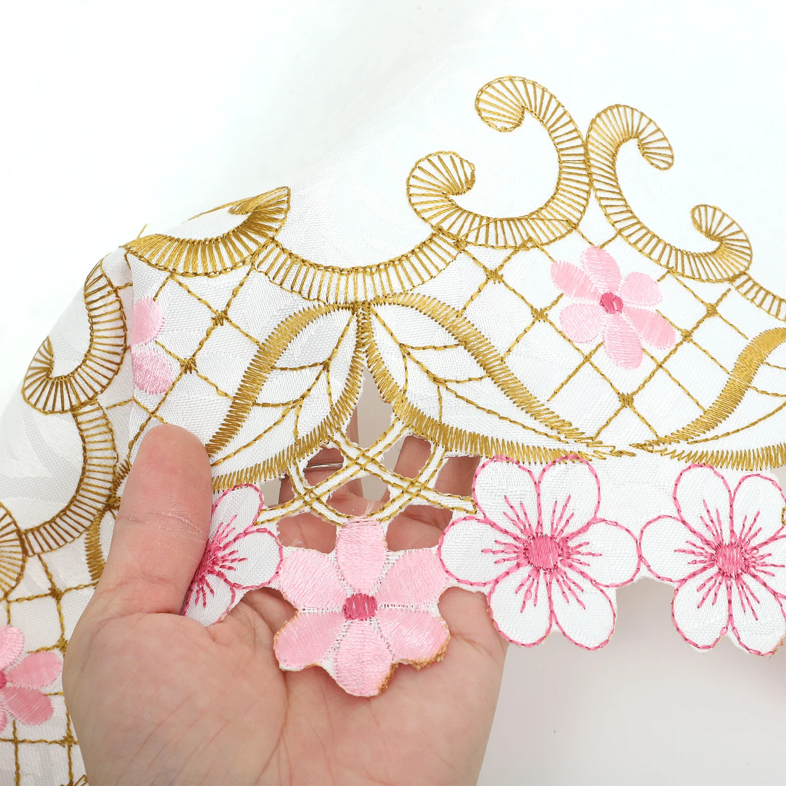 

Beautiful Embroidered Table Runner Spring Summer Home Decor Polyester Material Washable Tablecloth for Dining Room