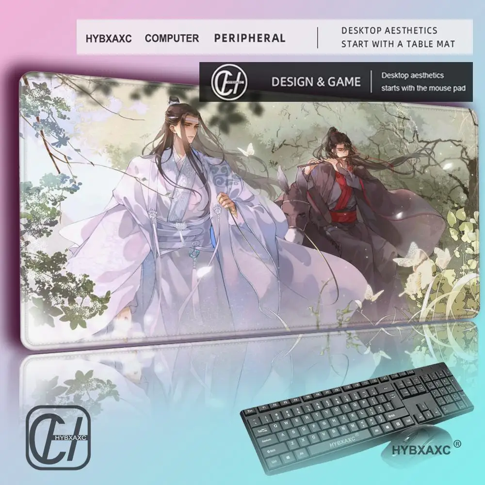 Anime Gaming Mouse Pad Mo Dao Zu Shi, Grandmaster of Demonic Cultivation Non-Slip Desk Mat for Laptop, Large Extended HYBXAXC