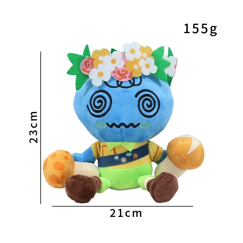 PEAK Game Plush Toy  Crab Blue Flower Stuffed Doll Soft Cartoon Plushie Fans Collect Gift，Soft doll, birthday present